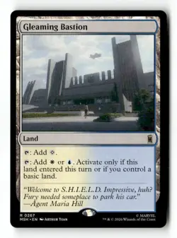 Gleaming Bastion 267 Rare MTG MSH NM - Image 2