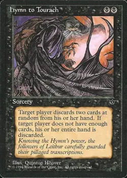 Hymn to Tourach (2) - Light Play MTG Fallen Empires - Image 1