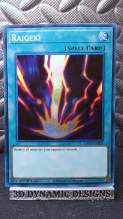 | Yugioh Raigeki SDCH-EN021 1st Super Structure Deck Spirit Charmers NM- 🔥 | - Image 1