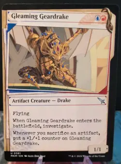 Murders at Karlov Manor - Gleaming Geardrake - MTG - NM - Image 1