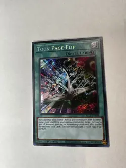 Yugioh Toon Page-flip BLCR-EN068 Secret Rare 1st Ed Near Mint - Image 1