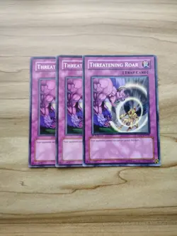 Yu-Gi-Oh! - Threatening Roar 3x - Full Playset Of Cards - Image 1