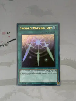 Swords of Revealing Light (B) YGLD-ENB17 - Super Rare - 1st Edition - NM - Image 1