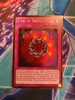 Yugioh Ring of Destruction - PGL2-EN063 1ST ED LP GOLD - Image 1