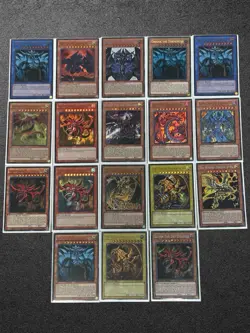 Yu-Gi-Oh! Egyptian God Card Lot (18 Cards) Slifer Obelisk Ra + Sacred Beasts - Image 1