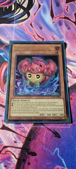 Yu-Gi-Oh! Griffoh CORI-ENSP1 Secret Rare Limited Edition NM - Image 1