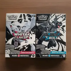 Pokemon Black Bolt and White Flare Booster Bundle Set of 2 Sealed - Image 1