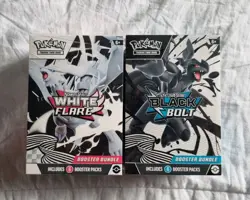 Pokemon Black Bolt and White Flare Booster Bundle Set of 2 Sealed - Image 2