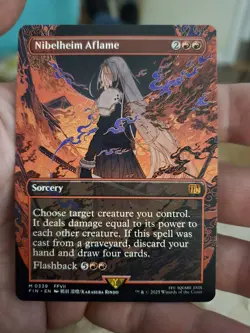 Nibelheim Aflame (Borderless) [FINAL FANTASY] Magic MTG #339 - Image 1