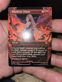 Nibelheim Aflame (Borderless) [FINAL FANTASY] Magic MTG #339 - Image 2
