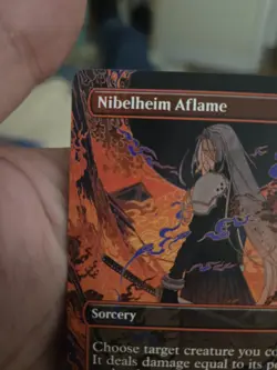 Nibelheim Aflame (Borderless) [FINAL FANTASY] Magic MTG #339 - Image 3
