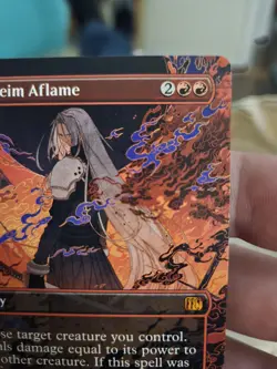 Nibelheim Aflame (Borderless) [FINAL FANTASY] Magic MTG #339 - Image 4