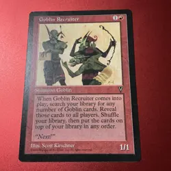 Goblin Recruiter - Visions 80/167 See Pics Uncommon MTG Magic the Gathering - Image 2