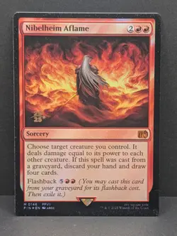 Nibelheim Aflame Prerelease FOIL Final Fantasy 7 FFVII Sephiroth MTG Magic NM - Image 1
