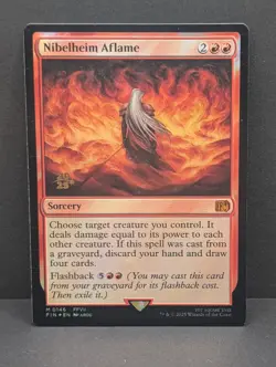 Nibelheim Aflame Prerelease FOIL Final Fantasy 7 FFVII Sephiroth MTG Magic LP - Image 1