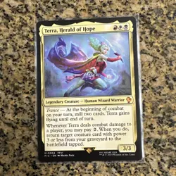 MTG Terra, Herald of Hope 4 Mythic Final Fantasy Commander M 0004 - Image 1