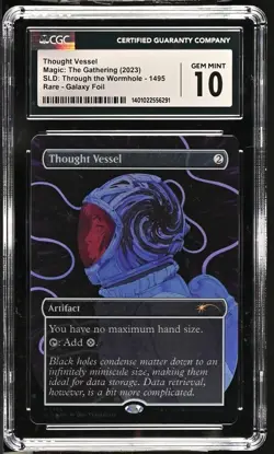 MTG CGC 10 | Secret Lair | Thought Vessel (1495) | 🌟🌌 Galaxy Foil 🌌🌟GEM MINT - Image 1