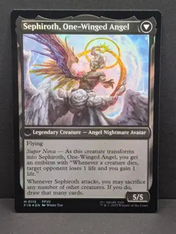 Sephiroth Fabled SOLDIER Prerelease MTG Magic Gathering FFVII Final Fantasy 7 - Image 2