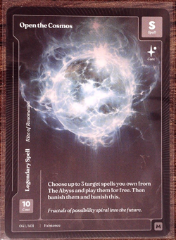 OPEN THE COSMOS Wonders of the First Existence LEGENDARY SPELL MYTHIC 041/401 - Image 1