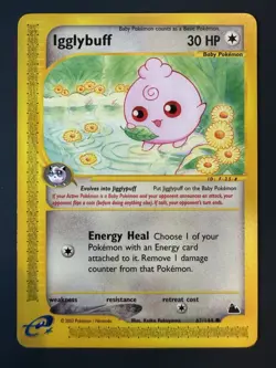 Igglybuff | 67/144 | Skyridge | Regular | LP | Vintage 2003 Pokemon Card - Image 1