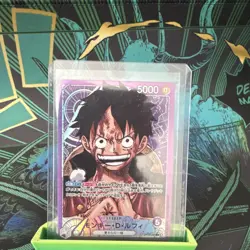 Bandai Monkey D. Luffy OP05-060 5000 Power Leader Card Standard Size - Image 1