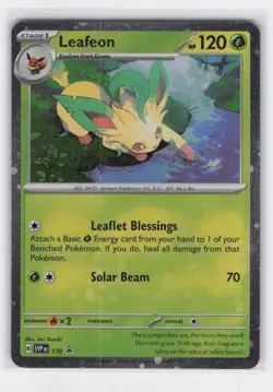 Pokemon TCG SV: Scarlet & Violet Promo Cards Leafeon - (Cosmos Holo) 170 -NM - Image 1