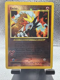 Entei 34 Reverse Holo WOTC Black Star Promo Pokemon Card - Image 1