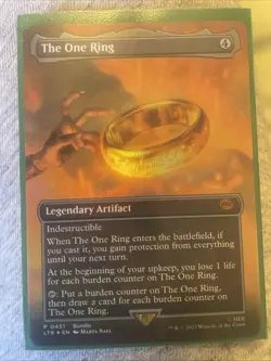 MTG 1x FOIL The One Ring # 451 Lord of the Rings Magic the Gathering Card x1 NM - Image 2