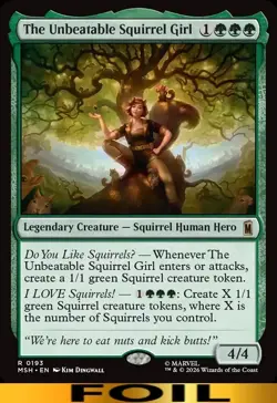 The Unbeatable Squirrel Girl ** FOIL ** #193 - Marvel Super Heroes - NM MTG - Image 1