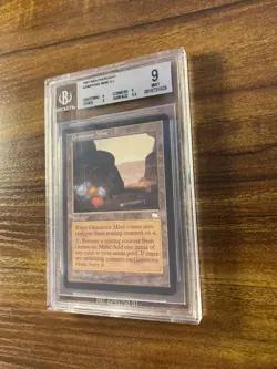 MTG✨GEMSTONE MINE ✨Weatherlight BGS Quad 9’s+ MINT Uncommon LAND 1997 BROM Art - Image 4