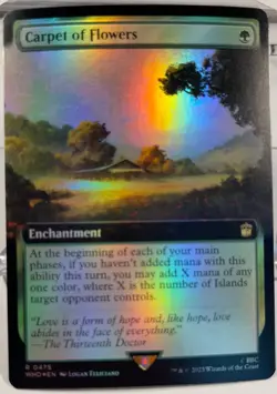MTG Carpet of Flowers (Extended Art, 475) - Universes Beyond: Doctor WHO Foil - Image 1