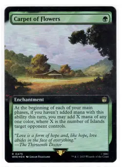 MTG Carpet of Flowers (Extended Art, 475) - Universes Beyond: Doctor WHO Foil - Image 2