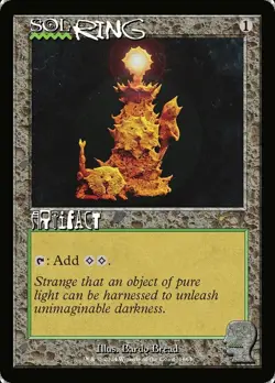 Light Play x 1 Sol Ring (1664) - Rainbow Foil WotC Shooting Star Symbol - SLD Se - Image 1
