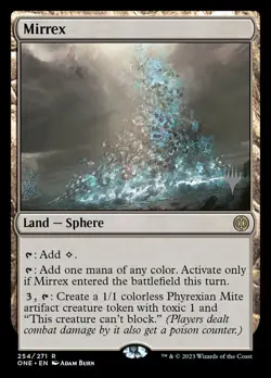 Light Play x 1 Mirrex - Foil - Promo Pack Phyrexia: All Will Be One Variants - Image 1