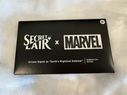 MTG Secret Lair x Marvel Arcane Signet Earth's Mightiest Emblem FOIL SEALED - Image 1