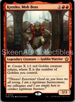 MTG SkeenAB Krenko, Mob Boss Foundations NM - Image 1