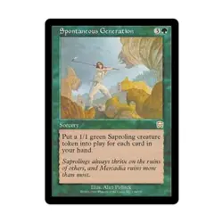 WOTC MtG Mercadian Masques Spontaneous Generation (R) EX - Image 1