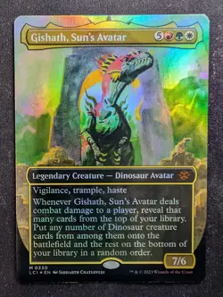 Gishath, Sun's Avatar - Foil Borderless - The Lost Caverns Of Ixalan (MTG) - Image 1
