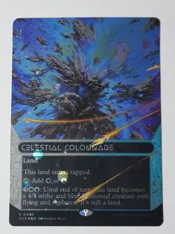 Celestial Colonnade Edge of Eternities: Stellar Sights Borderless Galaxy Foil - Image 1