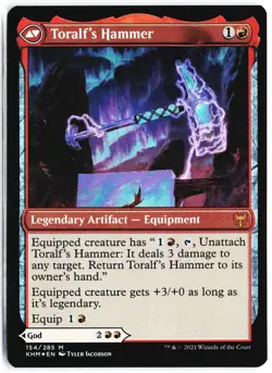 Toralf, God of Fury 154 Mythic Kaldheim Magic: The Gathering Foil Near Mint - Image 1
