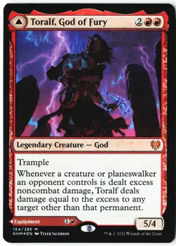 Toralf, God of Fury 154 Mythic Kaldheim Magic: The Gathering Foil Near Mint - Image 2