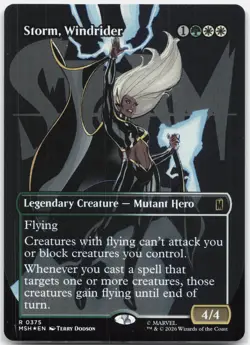 Storm, Windrider (Borderless) R Marvel Super Heroes MSH Foil 375 2026 NM - Image 1