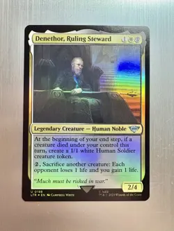 Denethor, Ruling Steward - 198 - MTG: Lord of the Rings - Uncommon - FOIL - Image 1