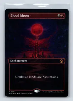 Blood Moon (Anime Borderless) (Confetti Foil) MTG - Image 1