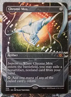 Chrome Mox (Borderless), Double Masters, Regular, NM, MTG, #358, INCLUDES BONUS - Image 1