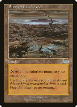 Blasted Landscape Urza's Saga Magic the Gathering MTG STOCK IMAGE variants - Image 1
