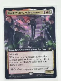 Black Widow, Agile Avenger (Extended Art) Commander: Marvel Super Heroes Regular - Image 1