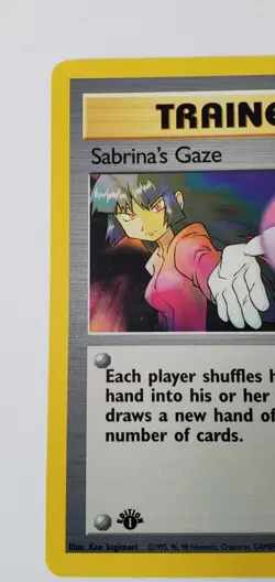 1ST EDITION SABRINA'S GAZE Gym Heroes 125/132 Vintage Pokemon Card 1998 Mint - Image 2