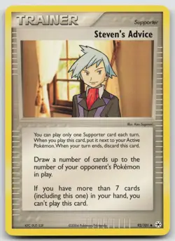 Steven's Advice 92/101 Uncommon Hidden Legends Pokemon Lightly Played - Image 1