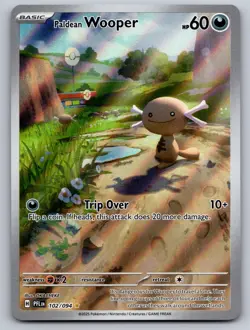 Paldean Wooper 102/094 Illustration Rare Phantasmal Flames Pokemon Holo NM - Image 1